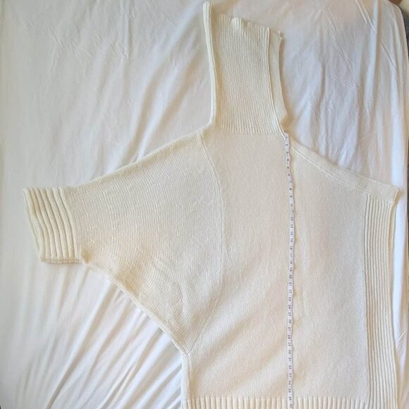 Stella McCartney White Wool-blend Poncho #281 Size S - Picture 3 of 16